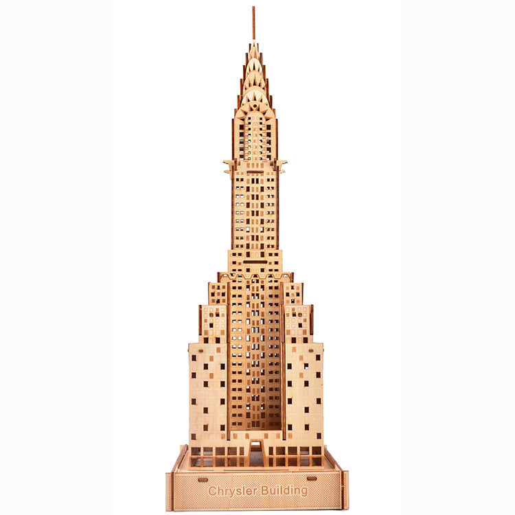 Chrysler Building Wooden Toy