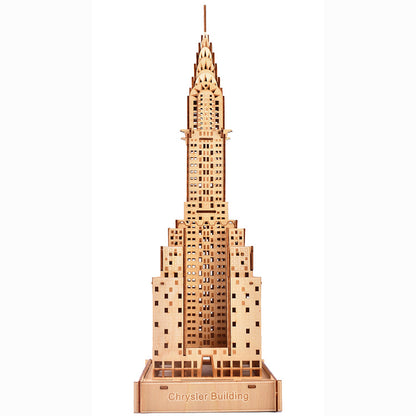 Chrysler Building Wooden Toy