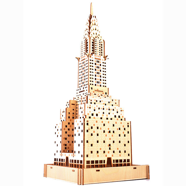 Chrysler Building Wooden Toy