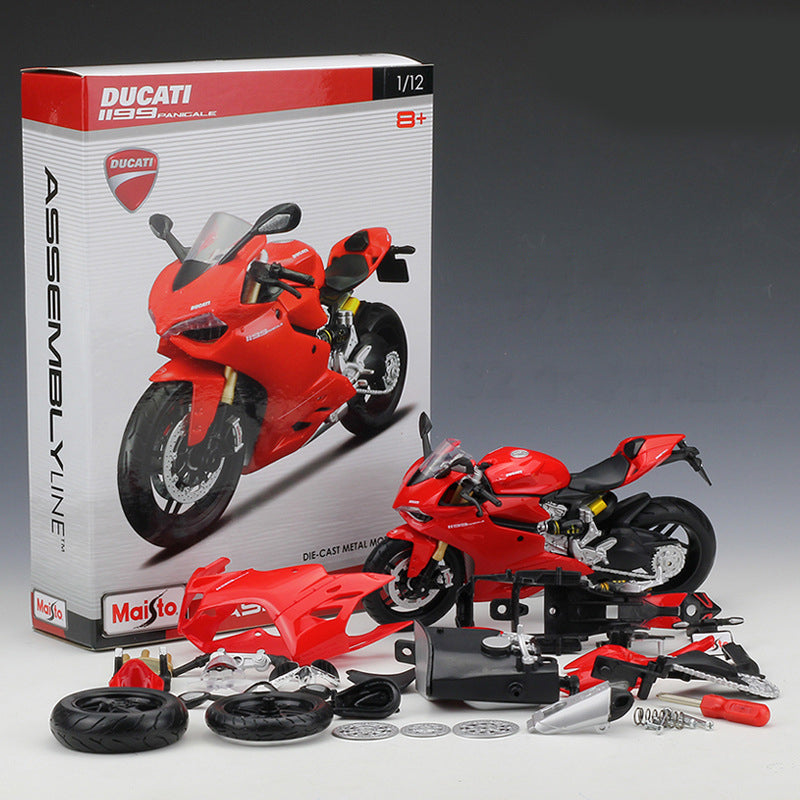 Motorcycle assembly toy