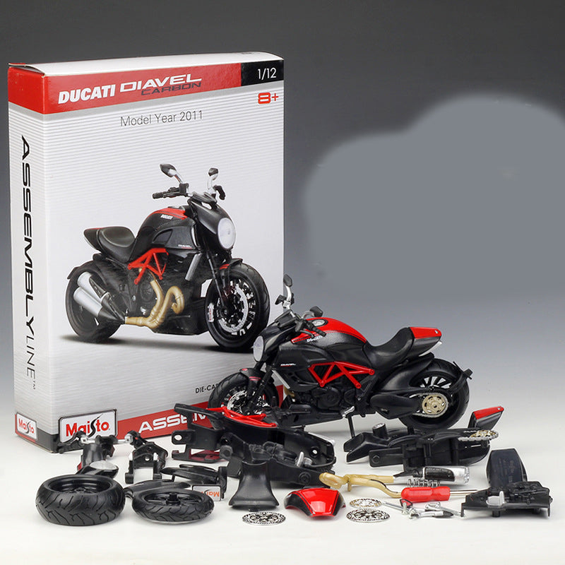 Motorcycle assembly toy