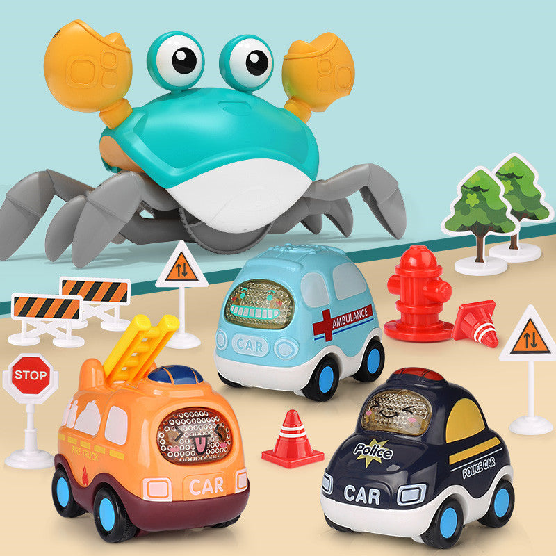 Rechargeable Electric Musical Children's Interactive, learn To Climb Crab Toy