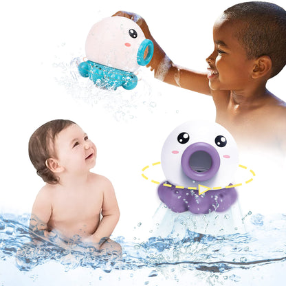 Octopus Fountain Sprinkler Jet Rotating Bath Toy