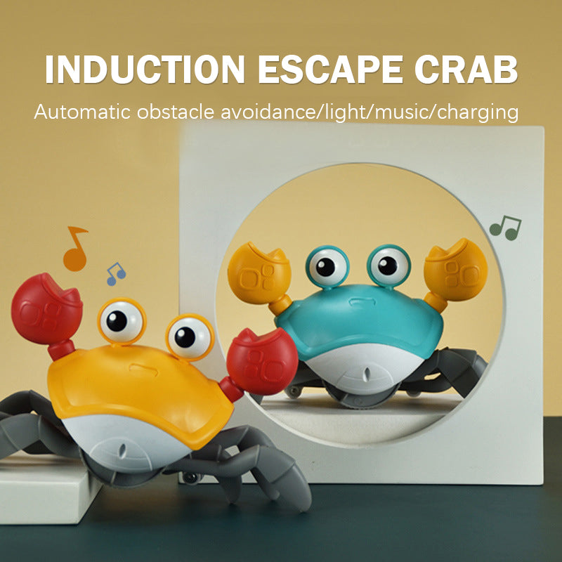 Rechargeable Electric Musical Children's Interactive, learn To Climb Crab Toy