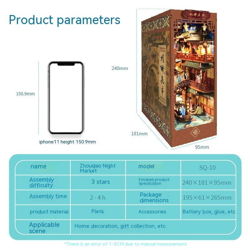 DIY Cottage Magic World 3D Stereo Hand-Assembled Book Stand Toy