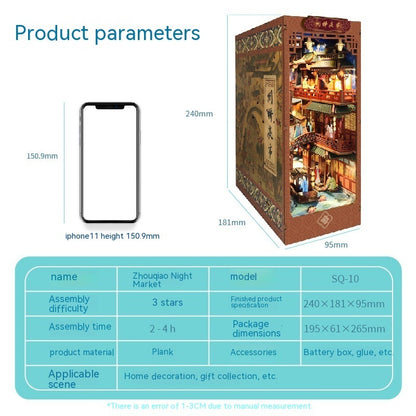DIY Cottage Magic World 3D Stereo Hand-Assembled Book Stand Toy