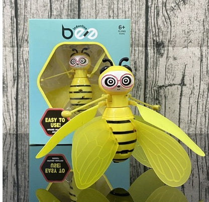 Mini Flying Bee Toy - Infrared Induction Drone Helicopter With Shining Gesture Sensing Vehicle