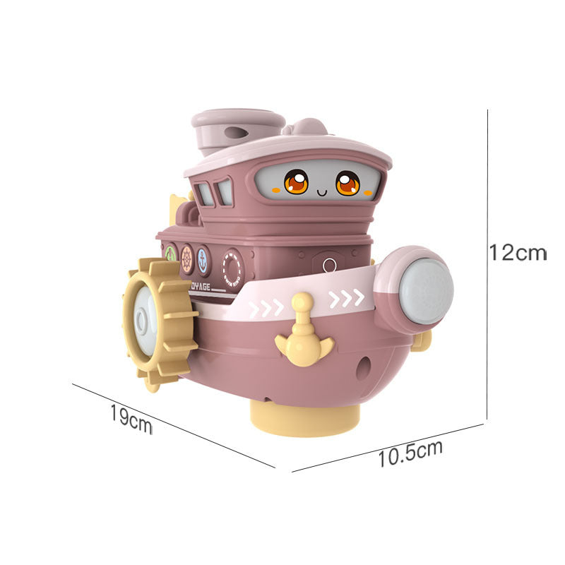 Electric Water Rotating Spray, Cartoon Boat