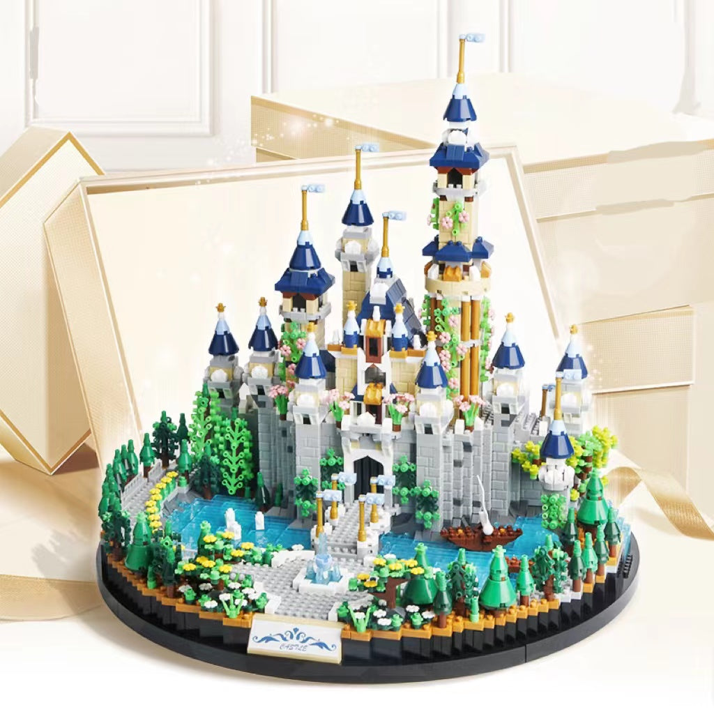 Fairytale Castle Building Series Micro Pieces Assembling Building Block Toy