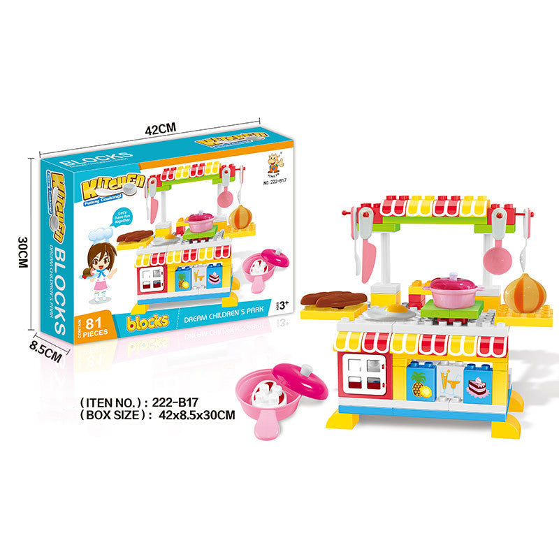 Children's Creative DIY Kitchen Building Blocks