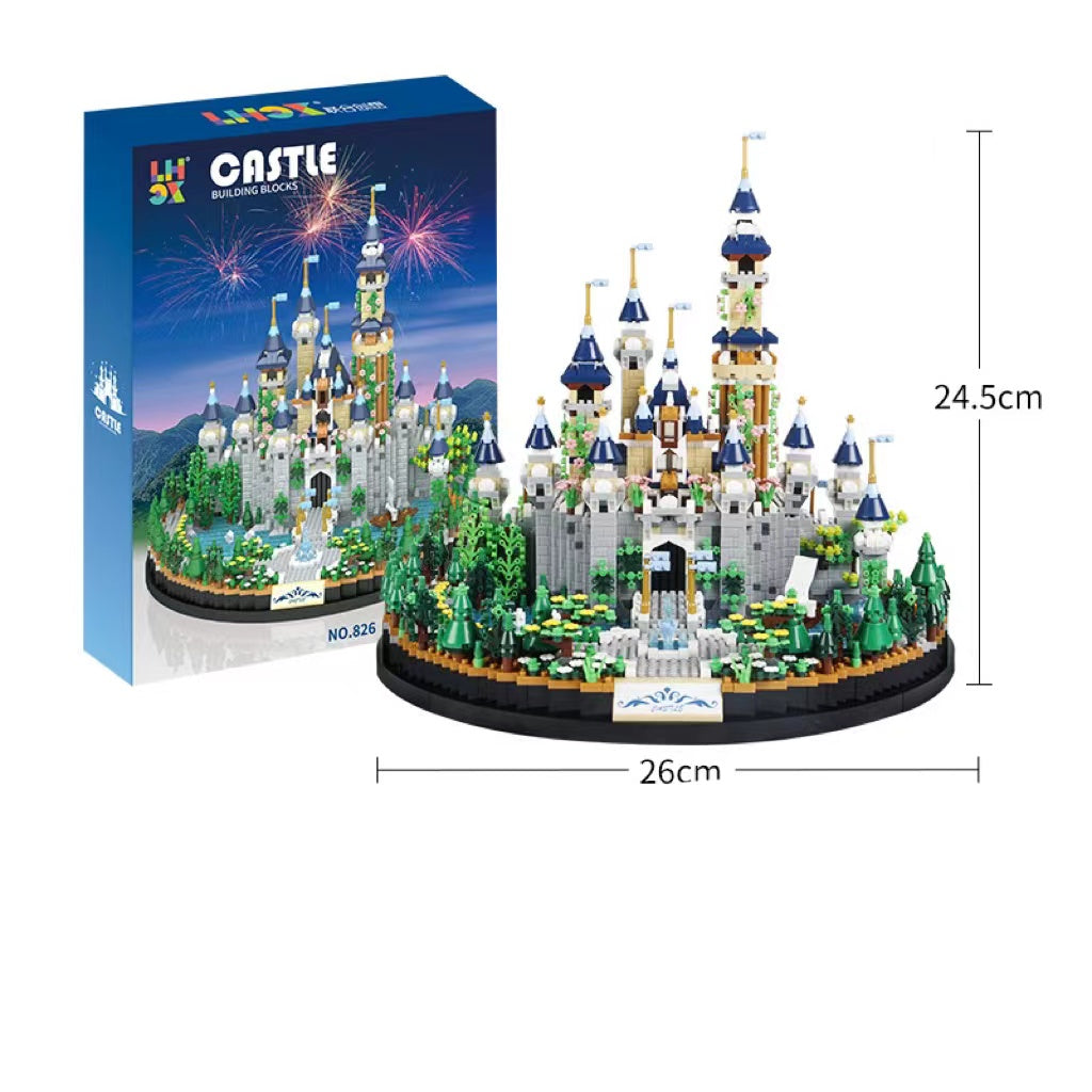 Fairytale Castle Building Series Micro Pieces Assembling Building Block Toy