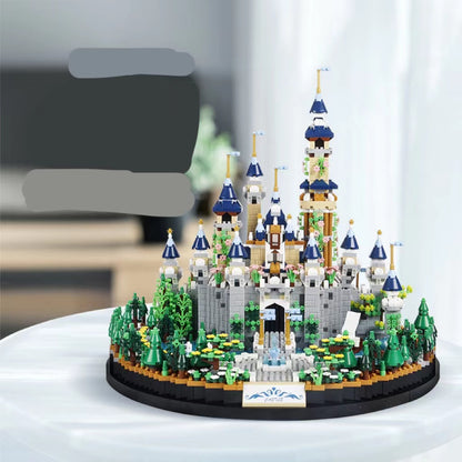 Fairytale Castle Building Series Micro Pieces Assembling Building Block Toy