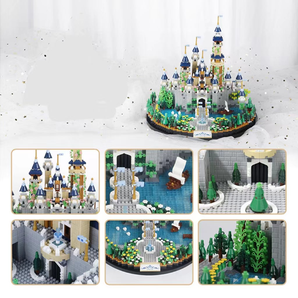 Fairytale Castle Building Series Micro Pieces Assembling Building Block Toy